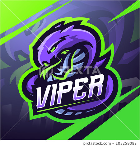 Viper snake mascot logo design 105259082