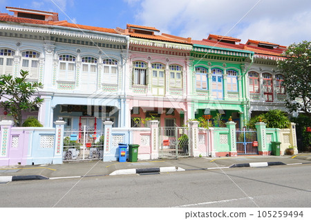 Peranakan architecture, Katong District, Singapore Peranakan architecture, Katong District, Singapore 105259494
