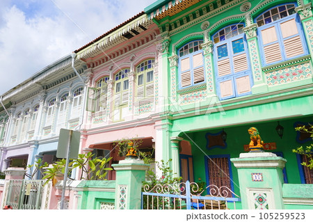 Peranakan architecture, Katong District, Singapore Peranakan architecture, Katong District, Singapore 105259523