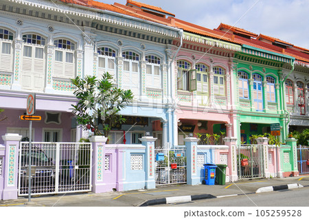 Peranakan architecture, Katong District, Singapore Peranakan architecture, Katong District, Singapore 105259528