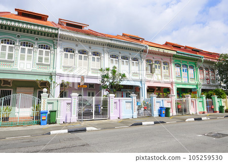Peranakan architecture, Katong District, Singapore Peranakan architecture, Katong District, Singapore 105259530