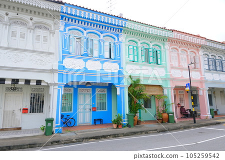 Peranakan architecture, Katong District, Singapore Peranakan architecture, Katong District, Singapore 105259542