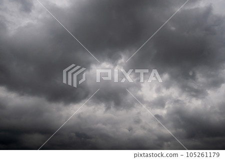 Dark cloud on the sky before thunderstorm Dark cloud on the sky before thunderstorm 105261179