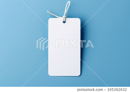 Layout of a white empty tag Layout of a white empty tag 105262632