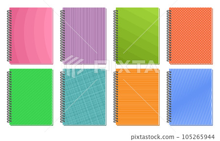 Vector Spiral Notebook Covers 105265944