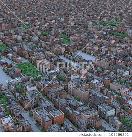 view of the endless city landscape. view of the endless city landscape. 105266291