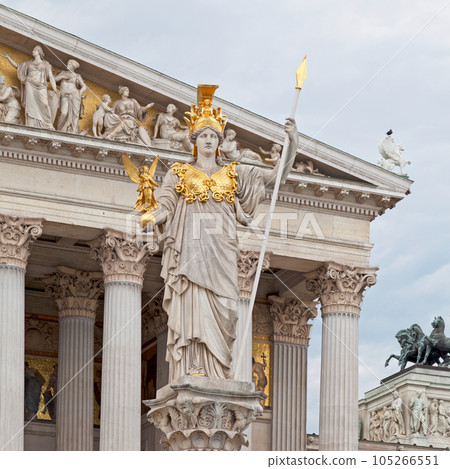 Athena Fountain and the Parliament in Vienna Athena Fountain and the Parliament in Vienna 105266551