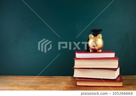 hat graduation model on pigybank for concept investment education and scholarships 105266668