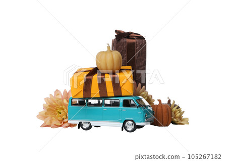 PNG, Concept of autumn and fall season with transport PNG, Concept of autumn and fall season with transport 105267182