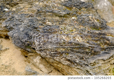sandstone fragments. Over time, various forms of stone have been obtained. shaped rocks created by nature 105268203
