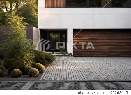 Modern house with garden 105268445