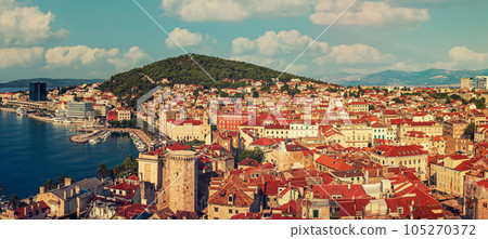 Panoramic view to Split, Croatia Panoramic view to Split, Croatia 105270372