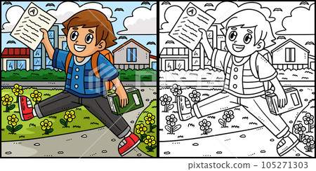 Back To School Student Test Papers Illustration Back To School Student Test Papers Illustration 105271303