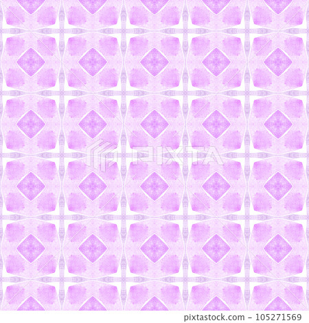 Ethnic hand painted pattern. Purple fascinating boho chic summer design. Watercolor summer ethnic border pattern. Textile ready appealing print, swimwear fabric, wallpaper, wrapping. Ethnic hand painted pattern. Purple fascinating boho chic summer design. Watercolor summer ethnic border pattern. Textile ready appealing print, swimwear fabric, wallpaper, wrapping. 105271569
