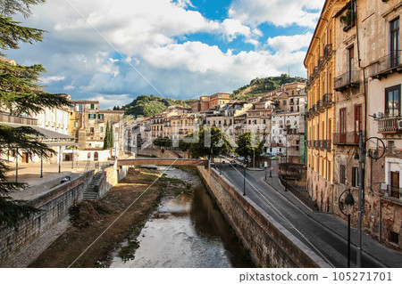 Old town of Cosenza Italy. Historic buildings in Cosenza, Calabria, Italy Old town of Cosenza Italy. Historic buildings in Cosenza, Calabria, Italy 105271701