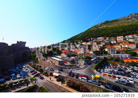 Dubrovnik cityscape seen from the city walls Dubrovnik cityscape seen from the city walls 105271916