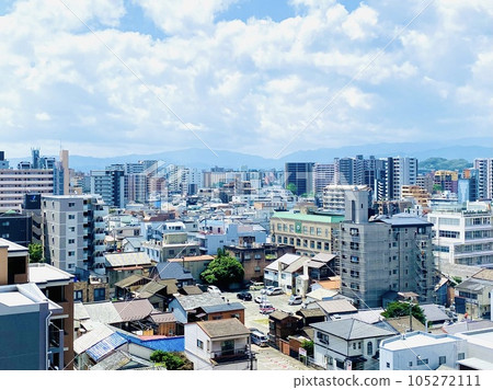 Fukuoka City Cityscape towards Minoshima 105272111