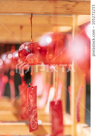 埼玉縣岩槻市久西津神社的江戶風鈴 105272255