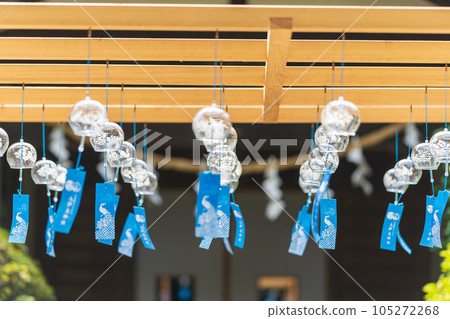 Edo wind chimes from Hisaizu Shrine, Saitama Prefecture, Iwatsuki City 105272268