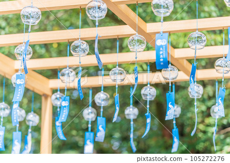 Edo wind chimes from Hisaizu Shrine, Saitama Prefecture, Iwatsuki City Edo wind chimes from Hisaizu Shrine, Saitama Prefecture, Iwatsuki City 105272276