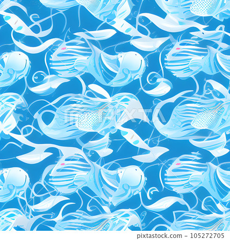 ocean draw random background, underwater,...-插圖素材 [105272705] - PIXTA圖庫
