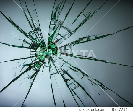 broken glass background 105272943