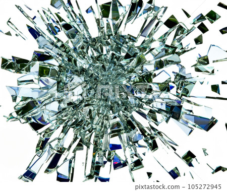 broken glass background 105272945