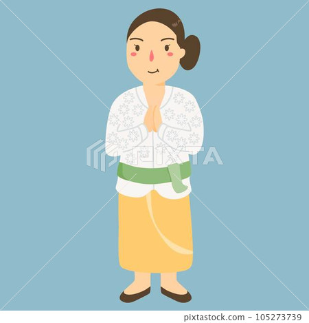 happy galungan illustration happy galungan illustration 105273739