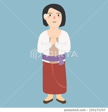 nyepi greeting with girl balis day of silence 105273747