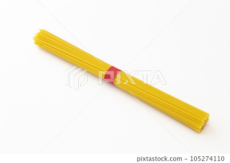 Pasta, dried noodles, white background 105274110