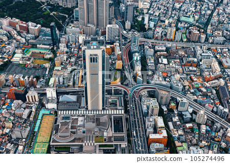 Aerial view of Shinjuku, Tokyo, Japan Aerial view of Shinjuku, Tokyo, Japan 105274496