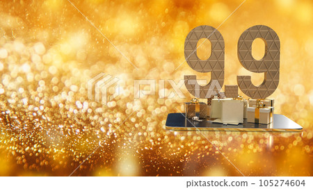 The 9.9 number gold on tablet background for sale or promotion concept 3d rendering The 9.9 number gold on tablet background for sale or promotion concept 3d rendering 105274604
