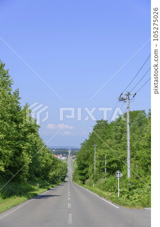 Tokachi straight road 105275026