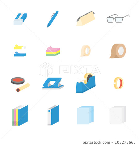 stationery icon collection 105275663