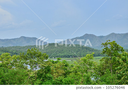 mountains and reservoirs in nature mountains and reservoirs in nature 105276046