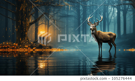 Generative AI, Ethereal Encounters: Spirits of the Misty Forest Generative AI, Ethereal Encounters: Spirits of the Misty Forest 105276444