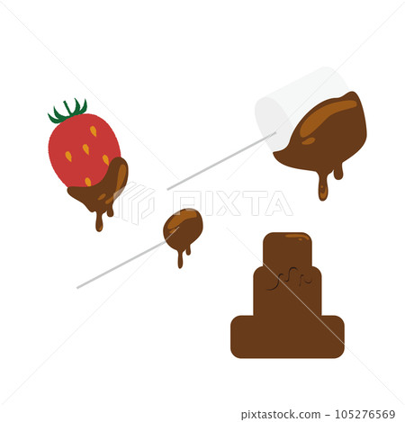 Chocolate fondue 105276569