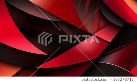 Generative AI, Red and Black Sporty Abstract Pattern 105276712