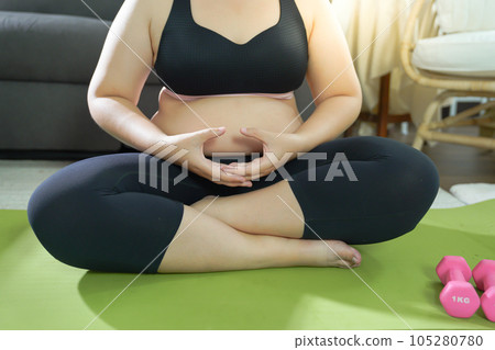 fitness, female, woman 105280780