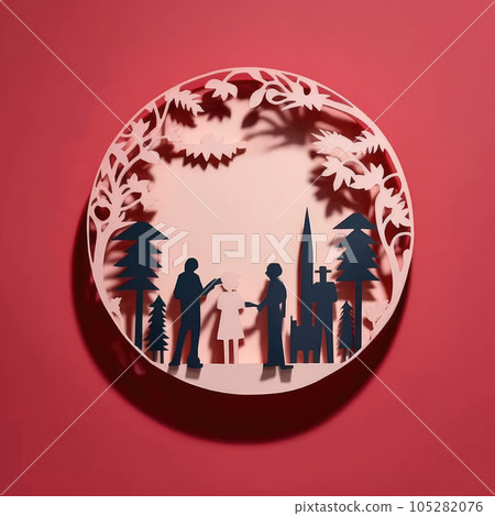 Crafting Togetherness Minimalistic 3D Craft Illustration for Celebrating Friendship Day. Crafting Togetherness Minimalistic 3D Craft Illustration for Celebrating Friendship Day. 105282076