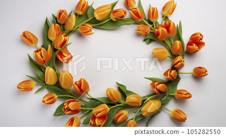 AI art tulip frame AI art tulip frame 105282550