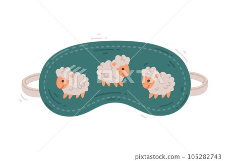 Eye Mask for Sleeping as Cloth Cover to Block out Light Vector Illustration Eye Mask for Sleeping as Cloth Cover to Block out Light Vector Illustration 105282743