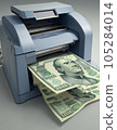 Printers are adding banknotes 105284014