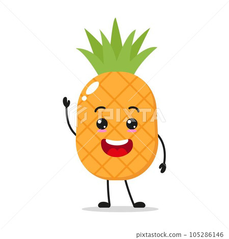pineapple, fruit, children 105286146