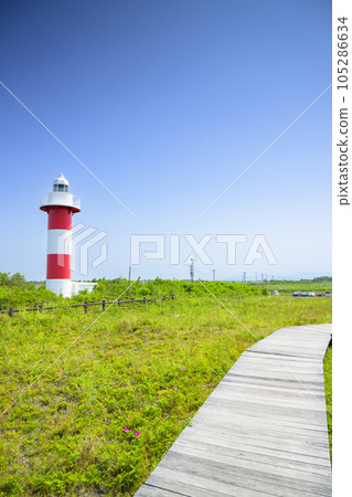 "Hamanasu no Oka Park" and "Ishikari Lighthouse" in Ishikari, Hokkaido "Hamanasu no Oka Park" and "Ishikari Lighthouse" in Ishikari, Hokkaido 105286634