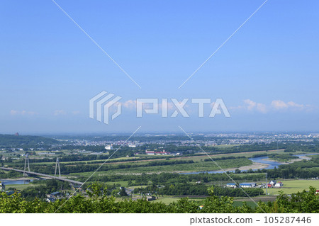 View of the Tokachi Plain from the Tokachigaoka Observatory View of the Tokachi Plain from the Tokachigaoka Observatory 105287446