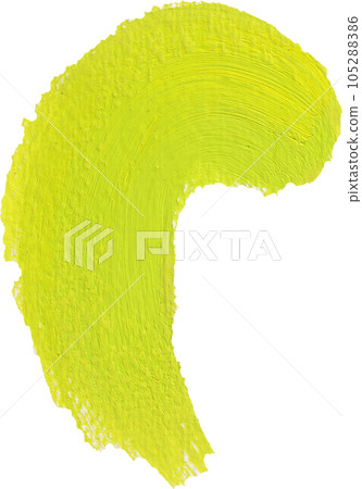 Cyber lime abstract brush watercolor element png 105288386