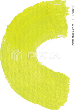 Cyber lime abstract brush watercolor element png 105288389