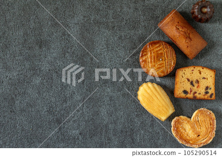 various types of baked goods 105290514