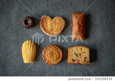 various types of baked goods various types of baked goods 105290516